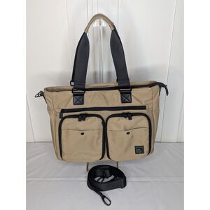 HKWP Tan and Black Carryon Laptop Bag 18 wide Travel Bag